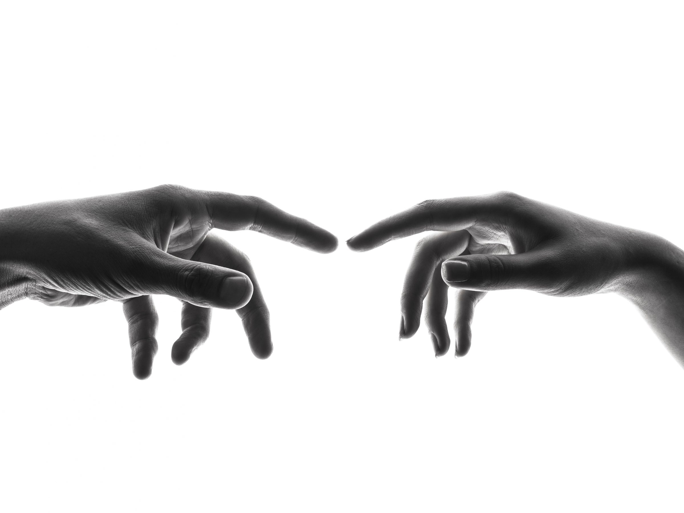 Hands in black & white